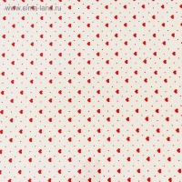 Пленка цветная "Мелкие сердца" ,красный , 70 см