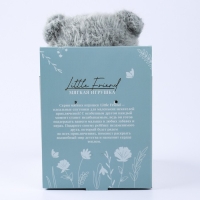 Мягкая игрушка Little Friend, новогодний мишка с зелёным шарфом, цвет светло-серый , 23 см Мягкая игрушка Little Friend, новогодний мишка с зелёным шарфом, цвет светло-серый , 23 см