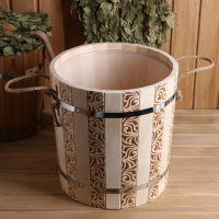 Запарник из липы, 18 л, пластиковая вставка, ручка-веревка (Рисунок 1) Запарник из липы, 18 л, пластиковая вставка, ручка-веревка (Рисунок 1)