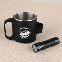Кружка туристическая с фонариком &laquo;Горы зовут&raquo;, 175 мл