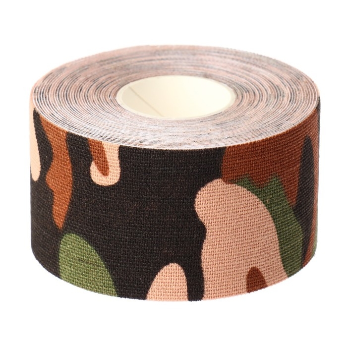 Кинезио - тейп, 3,8 см &times; 5 м, цвет камуфляж