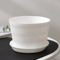 Горшок с поддоном &laquo;Классик&raquo;, 1,4 л, цвет белый