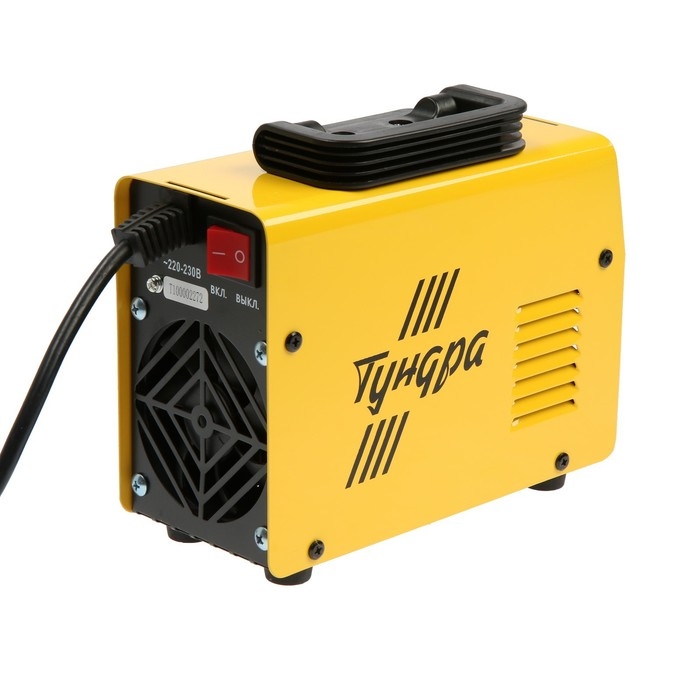 Сварочный аппарат инверторный ТУНДРА, 220 В, 5.1 кВт, 30-160 А, d=1.6-3.2 мм, 2 кабеля Сварочный аппарат инверторный ТУНДРА, 220 В, 5.1 кВт, 30-160 А, d=1.6-3.2 мм, 2 кабеля