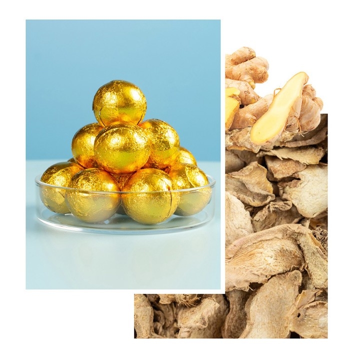 Бомбочка для ног, травяной сбор для запарки Бомбочка для ног, травяной сбор для запарки "Имбирь", набор 10 шт