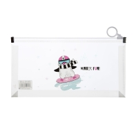 Папка-конверт на молнии формат А6, 180мкр, с рисунком"Звери на скейтборде и сноуборде", МИКС Папка-конверт на молнии формат А6, 180мкр, с рисунком"Звери на скейтборде и сноуборде", МИКС