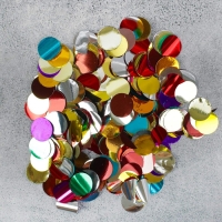 Наполнитель для шара &laquo;Конфетти&raquo;, 1,5 см, фольга, цвет МИКС, 10 г