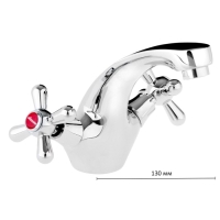 Смеситель для раковины Accoona A9072, двухрычажный, хром Смеситель для раковины Accoona A9072, двухрычажный, хром