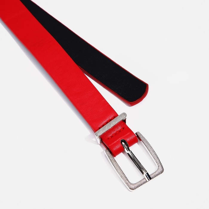 Ремень женский, ширина 2,2 см, пряжка металл, цвет красный Ремень женский, ширина 2,2 см, пряжка металл, цвет красный