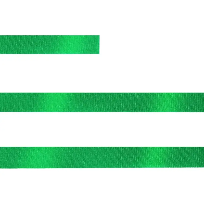 Лента сатиновая Satin 10 S, зеленая, 40 см