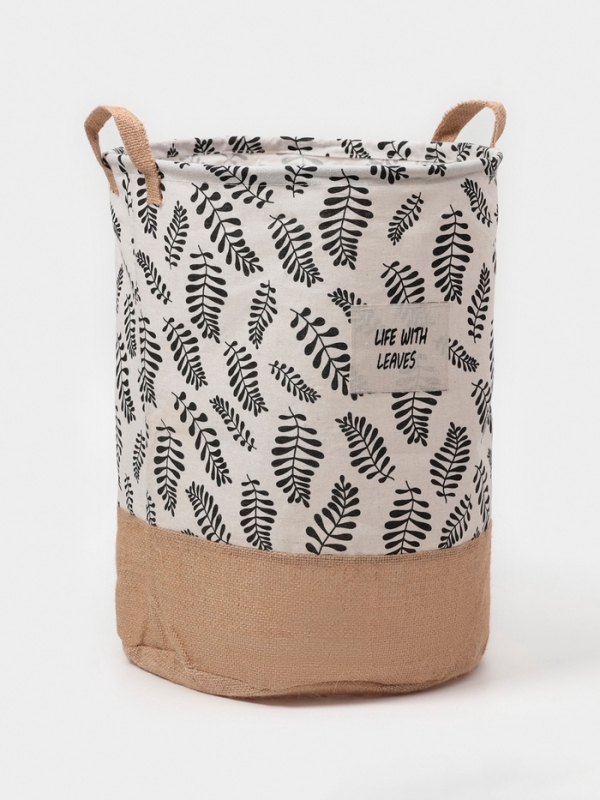 Корзина для белья Доляна &laquo;Крафт&raquo;, 35&times;42 см, бежевая