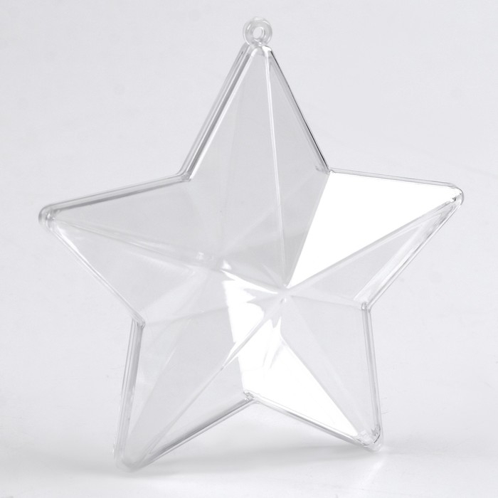 Заготовка - подвеска, раздельные части &laquo;Звёздочка&raquo;, размер собранной: 10 см