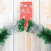 Мишура новогодняя &laquo;Зимнее волшебство. Узкая двухцветка&raquo;, d = 4 см, 200 см, МИКС