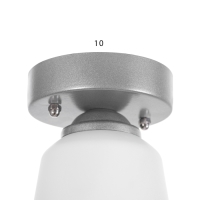 Люстра Алюмис 1хE27 40Вт хром 12х12х17 см Люстра Алюмис 1хE27 40Вт хром 12х12х17 см