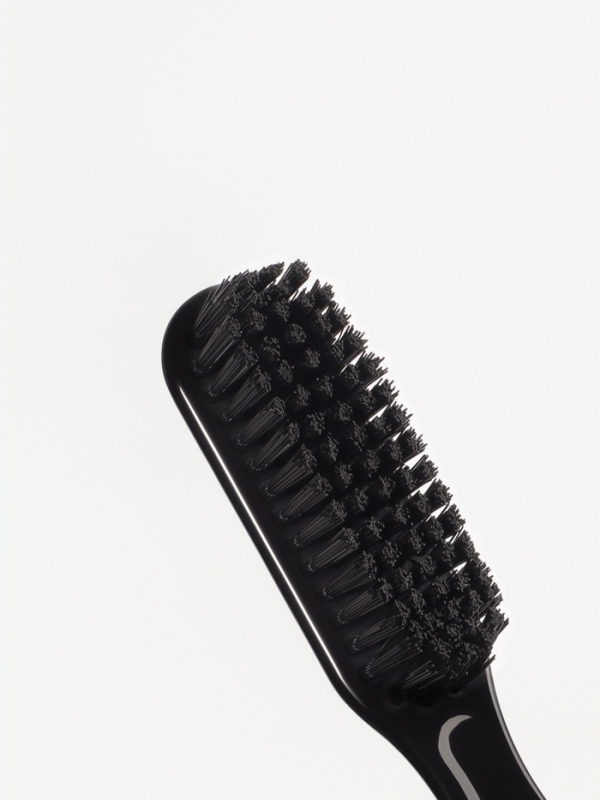 Расческа-щетка для для барбершопа 17*2,5*2см пластик черный пакет QF