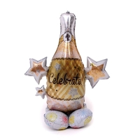 Шар фольгированный 36" &laquo;Шампанское на подставке&raquo;, под воздух