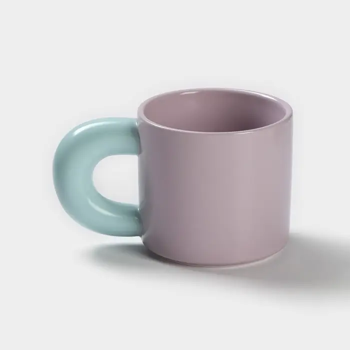 Кружка &laquo;Воздух&raquo;, 300 мл, керамика, цвет фиолетовый и голубой