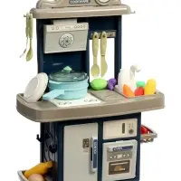 Игровой набор" Кухня" 22 предмета, вода из крана, 46 см
