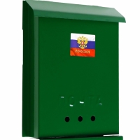 Ящик почтовый &laquo;Почта&raquo;, вертикальный, без замка (с петлёй), зелёный
