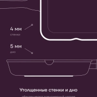 Сковорода гриль литая 28 см антипригарная ECO collection