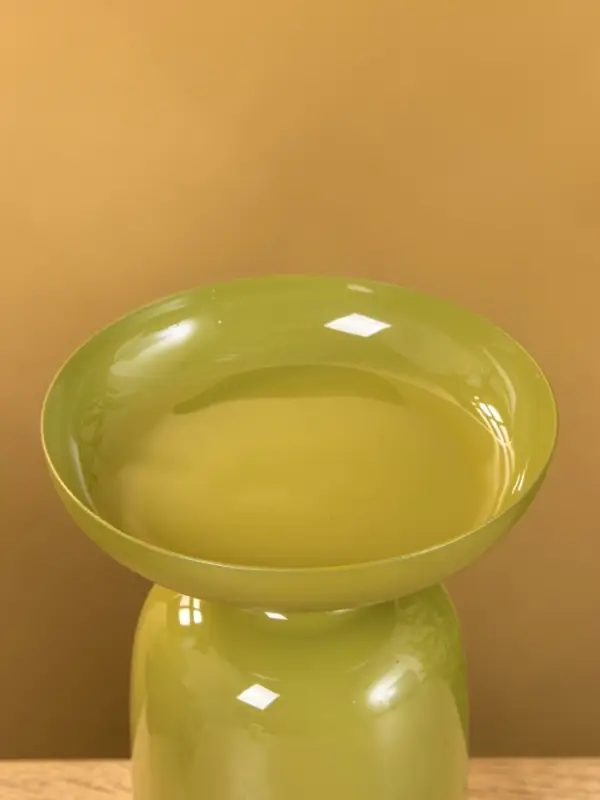 Подсвечник на 1 свечу "Авокадо" глянцевый 10х10х13 см