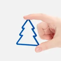 Подвеска &laquo;Елочка&raquo;, 3D-печать, синяя