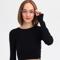 Очки для компьютера, антибликовые, 5.1 х 4 см, ширина 14.4 см, дужка 13.8 см, белая оправа   1079583