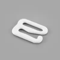 Крючок для бретелей, металлический, 10 мм, 20 шт., белый