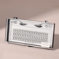 Набор накладных ресниц &laquo;Классика&raquo;, пучки, 10, 12, 14 мм, толщина 0,07 мм, изгиб D, 10 D