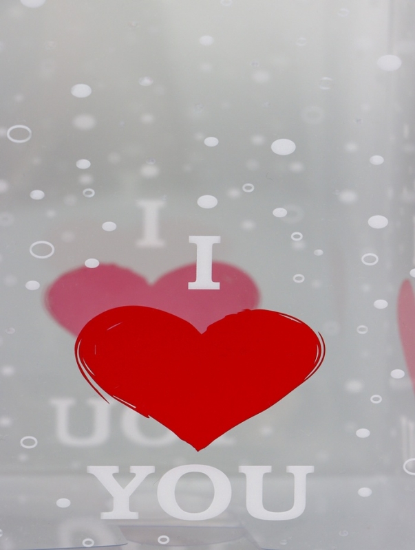 Складная коробка из PVC I love you, 12 x 12 x 15 см 5шт