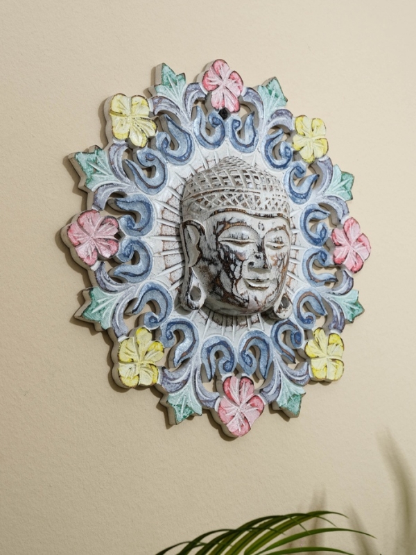 Панно резное МДФ Панно резное МДФ "Будда", 30х30х0,6 см