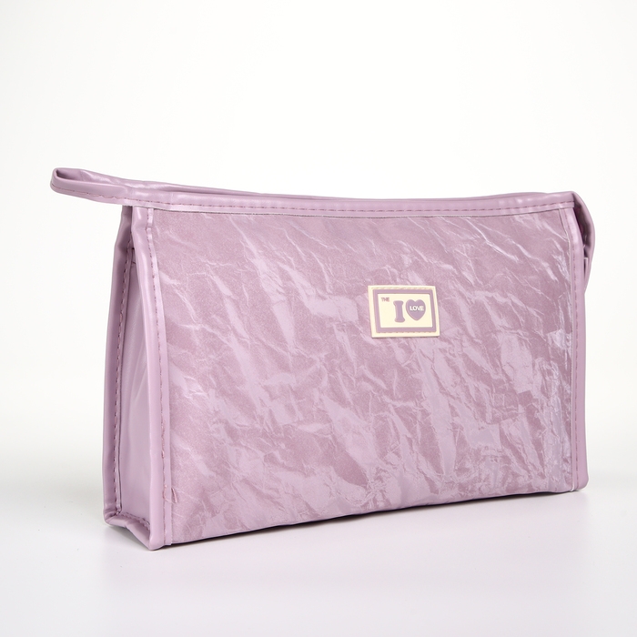 Косметичка на молнии, цвет сиреневый Косметичка на молнии, цвет сиреневый