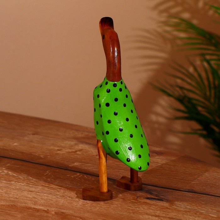 Сувенир "Утка в горошек" дерево 25 см