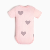 Боди Крошка Я &laquo;Сердца&raquo;, рост 62-68 см, цвет розовый