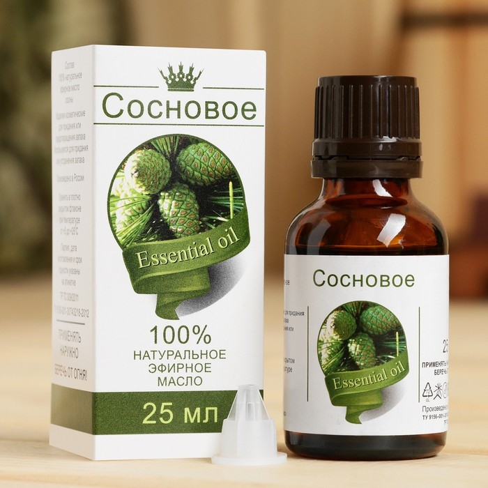 Эфирное масло &laquo;Сосна&raquo; 25 мл, флакон-капельница, аннотация