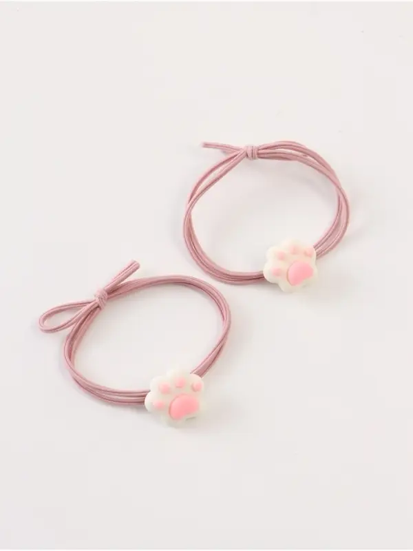 Резинка для волос &laquo;Лапка&raquo;, набор 2 шт, Коты аристократы