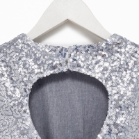 Платье детское с пайетками KAFTAN, размер 30 (98-104 см), ярко-розовый