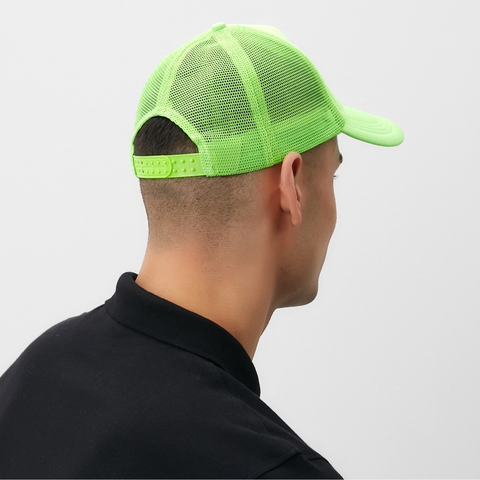 Бейсболка с сеткой MINAKU, цвет зелёный, размер 56-58