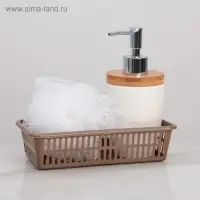 Корзина для хранения Полимербыт, пластик, 20&times;10&times;4.8 см, МИКС