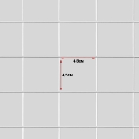 Сетка торговая 40&times;150 см, окантовка 6 мм, пруток - 4 мм, цвет белый (порошковое покрытие)