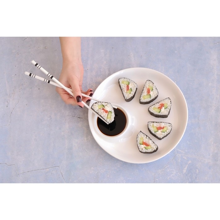 Набор керамических палочек для суши &laquo;Геометрия&raquo;, 10 предметов, h=24,5 см