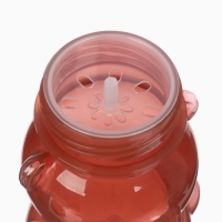 Поильник-непроливайка, 350 мл. "Мишка", цвет бежевый/коричневый