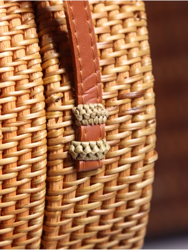 Сумка плетеная ротанг "Мандала" МИКС 20х6х70 см