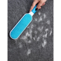 Щётка для удаления шерсти и волос с одежды и мебели с ручкой Доляна, 33&times;7,5&times;5 см, цвет синий