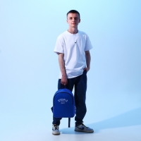 Рюкзак школьный текстильный Utopia, 38х14х27 см, цвет синий Рюкзак школьный текстильный Utopia, 38х14х27 см, цвет синий