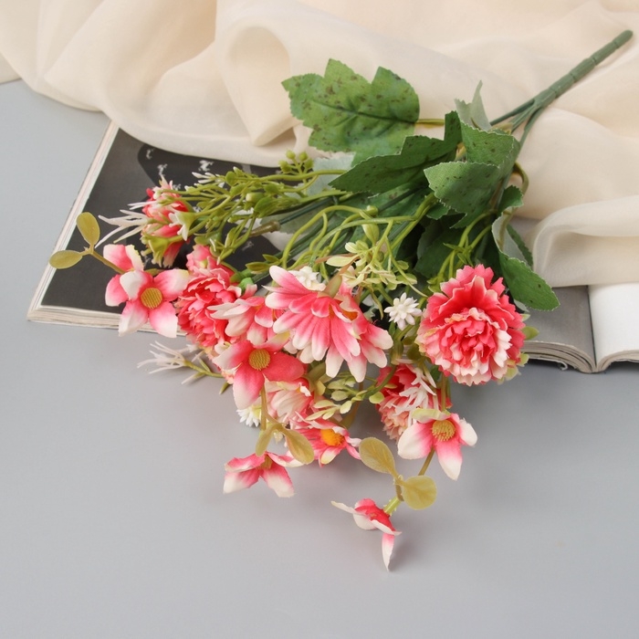 Букет Букет "Калина розеум с ромашками" 30 см, микс