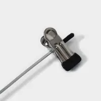 Вешалка для брюк и юбок с зажимами, 30&times;10 см, серебряная