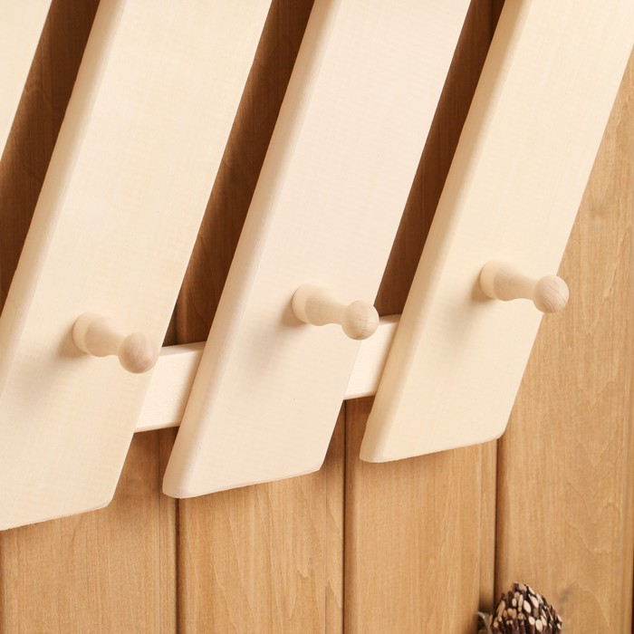 Полка вешалка "Зебра", 3 крючка, 85&times;34&times;11 см