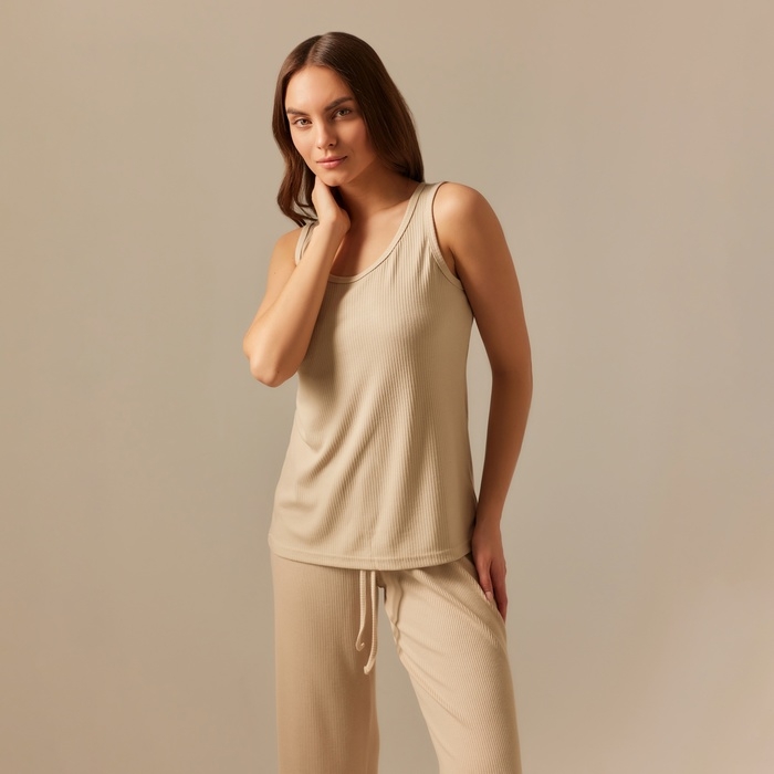 Майка женская домашняя SL HOME р. L, бежевый