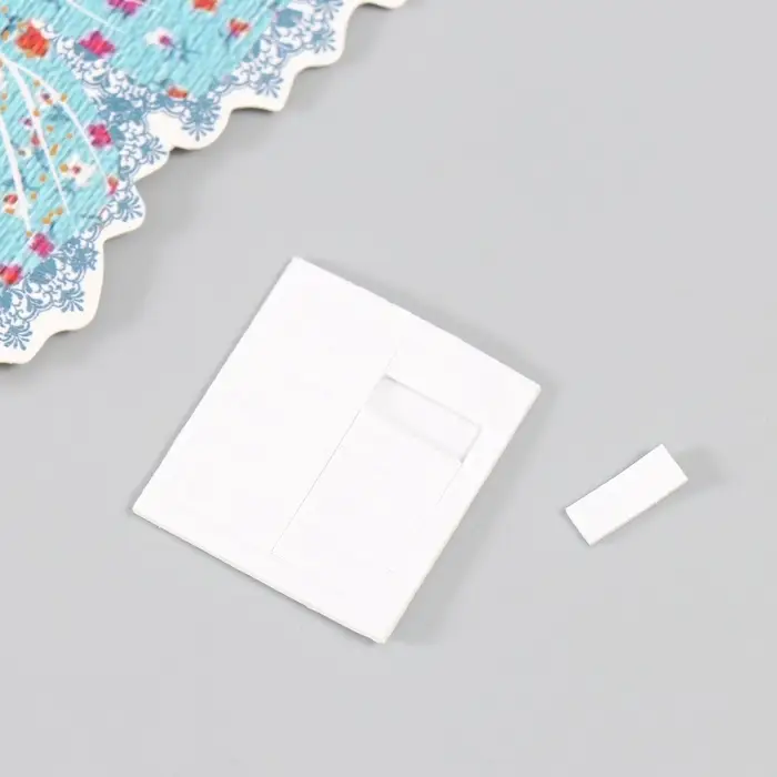 Бабочки картон "Цветочки. Ситец" набор 12 шт h=4-10 см