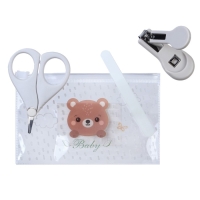 Маникюрный набор детский для самых маленьких &laquo;Мишка&raquo; (ножницы+щипчики+пилка)